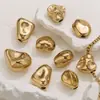Aço Inoxidável Banhado a Ouro 18K Irregular Forma Especial Perfurado Contas DIY Pulseira Colar Brincos Acessórios de Joias Atacado