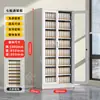 Archivero metálico de cinco secciones, gabinete multi-nivel para documentos con cerradura, gabinete para comprobantes financieros, gabinete de archivo para oficina