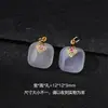 Gelatina Natural de Lichi Ágata Blanca Bolsa de la Suerte Gato Garra Colgante Calcedonia Blanca Jade Hebilla de Seguridad Accesorios Hechos a Mano Accesorios DIY