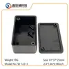 Caja de módulo universal con carcasa de ABS DIY orificio abierto caja de conexiones negra caja de cables electrónicos carcasa de molde de plástico