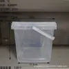 Bolsa Satchel de Plástico de Grau Alimentício com Tampa Quadrada de PP Espessada Transparente para Armazenamento de Brinquedos Alimentos Embalagem Plástica de Barril