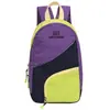 Mochila de moda cross-border nova para mulheres, mochila esportiva casual pequena e fresh, mochila escolar para estudantes com color block de nicho