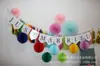 Festival Caliente Caliente Fiesta CUMPLEAÑOS Letras Decorativas Bandera de Cadena con Cola de Pez Bronceada FELIZ CUMPLEAÑOS