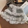 Sombrero de piel de conejo para mujer invierno estilo coreano que hace que la cara se vea pequeña combinable felpa tejido de lana sombrero peludo tipo cubo pescador moda