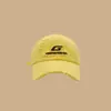 Boné de Baseball Amarelo Desgastado Estilo Street com Furos, Estoque Pronto de Fábrica, Versão Coreana Unissex Bordado de Letras Boné com Aba de Pato Venda por Atacado