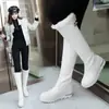 Zapatos para Mujer Tallas Grandes Transfronterizos 40414243 Botas Forradas de Lana Manga Botas de Algodón Botas de Nieve para Mujer Invierno Botas Altas hasta la Rodilla