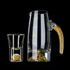 Set Dispensador de Vino Blanco de Cristal de Lujo Accesible de Gama Alta Taza Pequeña para Vino Doméstica Taza de Vino de Una Copa Taza de Vino para Hotel Juego de Vino
