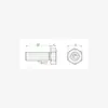PAX01-M8 M10 M12-L5 L10 L15 Parafuso Sextavado Externo com Furo Passante Rosca Fina Parafuso de Ajuste Oco