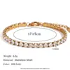Joias de Aço Inoxidável Popular Europeu e Americano Novo Estilo Fashionável Luxo Leve Sensação de Alto Padrão Pulseira Pulseira de Onda com Diamante Branco Banhada a Ouro 18K