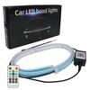 Resaltado transfronterizo día de inicio de escaneo luces diurnas coche LED dinámico súper brillante luces de capó barra de luces LED delantera para capó de coche