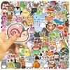 100 Pegatinas de Animales de Dibujos Animados Graffiti Transfronterizas para Decoración, Cuadernos DIY, Teléfonos Móviles, Equipaje, Notas, Pegatinas Impermeables