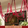 Natal Vinho Veludo Vermelho Bola Loja Decoração Enfeites Pendurados Loja da Moda Ponto de Foto Shopping Montagem de Cena Festiva Decoração