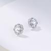 Nuevos aretes de botón de moissanita ins europeos y americanos plata esterlina S925 diamante guisante aretes de botón de oro K suministro de fábrica de joyería de plata