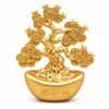 Popular ornamento de mesa de árvore da sorte, artesanato em metal, decoração para casa e sala de estar, ideal como presente para inaugurações, e acredita-se que traga riqueza e prosperidade