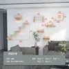Árbol para Gatos de Pared DIY Marco de Escalada para Gatos Montado en Pared Rascador para Gatos Montado en Pared Plataforma de Salto para Gatos Estante para Gatos de Madera Maciza Cama para Gatos Integrada