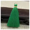 Em Estoque Anel de Metal Borla Franja 6cm Poliéster Algodão Fio Dourado Amarração Borla DIY Acessórios de Puxador de Bolsa Pingente de Borla