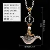 Colgante Moderno Águila Dorada de Xizang Estilo Étnico Collar Vajra con Caja Gawu Abrible para Hombres y Mujeres