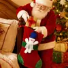 Meia de Natal Sacola de Presente de Natal Enfeite de Meia de Natal Enfeite de Árvore de Natal Sacola Decorativa