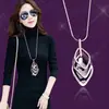 Cadena Larga para Suéter, Collar de Lujo Ligero y de Alta Gama para Mujer, Accesorio de Borla Moderno y Versátil, Colgante Simple de Perla que No se Desvanece