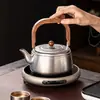 Nuevo Set de Té Kung Fu de Titanio Puro 2026, un juego completo con tetera que puede hervir agua, bandeja de té, empaque de caja de regalo de lujo ligero de alta gama