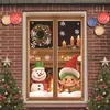 Bestseller transfronterizo Cortinas navideñas para ventanas, cinta para ventanas, tela de fondo, tela colgante, tela de fondo para decoración de fiestas, accesorios de fotografía