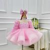 Vestido de Princesa con Flores de Encaje Estilo Coreano para Niñas 2026 Nuevo Modelo Aliexpress Transfronterizo Vestido Diario para Niños Pequeños