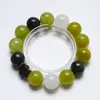 [Cristal Esmeralda] Pulsera de Cuarzo Rutilado Verde de Cristal Natural para Mujer La Más Fácil de Combinar Regalo Pulsera de Cristal Blanco Venta al por Mayor