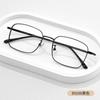 Gafas de Metal Doradas 2024 Montura Cuadrada Elegante y Atractiva Gafas Metálicas para Miopía para Mujeres Gafas Planas Anti-Luz Azul para Hombres