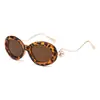 Gafas de Sol Retro Redondas de Perlas para Mujer de Nueva Colección Transfronterizas Moda Tendencia Europea y Americana Personalidad Versátiles Gafas de Sol de Alta Gama para Hombre