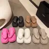 Chanclas de Mujer con Tacón Alto de 8CM Verano Antideslizantes Para Exteriores Zapatos de Playa Costeros Sandalias de Suela Gruesa para Aumentar la Altura