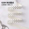 Fita de Bolinhas Huaya Fita de Cetim de Bolinhas Pequenas Buquê Presente Decoração de Bolo Laço de Fita Artesanal DIY Acessórios