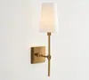 Lámpara de pared vintage estilo campo americano para mesita de noche, lámina de oro aplicada a mano con acabado envejecido estilo francés, lámpara simple para pared de fondo de escalera, lámpara de hotel