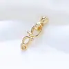 Chapado en Oro de 18K Colorido y Duradero Cierre de Eslabones con Cuentas en Forma de 8 Hecho a Mano DIY Cierre para Pulsera de Hilo y Perlas Collar Accesorios de Joyería