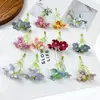 Pacote de Materiais Coloridos Simulados Flor de Hortênsia Margarida com 4 Pétalas Acessórios para Fazer Adereços de Cabeça Grampos de Cabelo Props para Fotografia em Casa