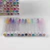 Cepillo para Pestañas Desechable Empacado en Tubo Transfronterizo, Portátil, Peine para Pestañas Empaquetado Individualmente con Pedrería, Cepillo para Cejas de Maquillaje, Cepillo para Pestañas
