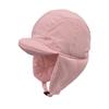 Gorra de aviador de invierno estilo coreano, ligera, cálida, rellena de plumón, con protección para las orejas, para hombres y mujeres, gorro para viento y nieve del noreste, algodón de plumón