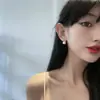 Coreia do Sul Dongdaemun Celebridade da Internet Mesmo Estilo Brincos de Pérola Elegantes de Alta Qualidade Tendência 2021 Nicho Versátil Brincos ins