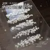 Arte de Unhas com Diamantes Triturados Brilhantes, Fio de Estrela, Glitter, Flocos de Neve Natalinos Sonhadores, Estrelas de Cinco Pontas, Borboletas, Decorações de Unhas Ultra-Finas Starburst