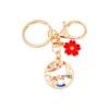 Estilo Chino Hueco Metal Grulla Gato Conejo Llavero Colgante Creativo Llavero para Coche Moda Bolso Bolso Colgante Joyería