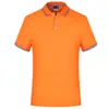 Camisa polo de solapa de algodón y seda camiseta ropa de trabajo logo impreso personalizado manga corta camisa de publicidad cultural camiseta ropa de trabajo