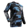 Roupas para Corrida Off-Road Transfronteiriça, Tamanhos Europeus e Americanos, Camiseta Versátil de Manga Longa, Absorvente de Suor, Respirável, Roupa Confortável para Ciclismo, Roupas de Downhill