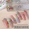 Arte de Uñas Coloridos Pedrería Irregular Cuadrícula Color Caramelo de Moda Perla Acero Perlas Mezclado Brillo Decoraciones Dopamina Mayoreo