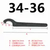 Llave de Crescento Forma de Gancho Llave para Tuercas Redondas Agujero Lateral Gancho para Tapa de Medidor de Agua Llave de Gancho para Tapa de Medidor de Agua Forma de Gancho Tratamiento Térmico