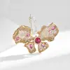 Broche de Estilo Nuevo, Pin, Ramillete, Accesorio para Traje, Diseño de Mariposa Lujoso y Sofisticado, Decoración de Alta Gama con Forma de Insecto