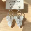 Pendientes de Clip para Bobina de Mosquito Estilo Hada Francesa con Borla de Pétalo, Pendientes de Lujo Ligero de Gama Alta, Accesorios de Oreja de Moda para el Trabajo
