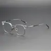 Armazón de Gafas de Titanio Puro con Diseño Cuadrado Vintage, Modelo 80901, Armazón de Dos Tonos para Graduación al por Mayor
