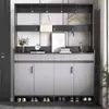 Zapatero Estante para Zapatos Puerta de Entrada Zapatero de Alta Gama Nuevo Lujo Ligero Hogar Resistente y Duradero Combinación Colgante para Ropa Puerta de Entrada