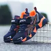 Zapatillas para niños para primavera y otoño, malla transpirable, parte superior de piel elegante, adecuadas para niños mayores y estudiantes, zapatillas de correr de suela blanda, casuales