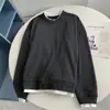 Sudadera de Estilo Perezoso, Suave y Ceroso, Falsa de Dos Piezas, Cuello Redondo, Manga Larga, Primavera y Otoño, Forro Polar Delgado, Holgada, Aspecto Adelgazante, Abrigo Base para Personas Bajas