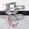 Soporte Fijo para Extintor de Incendios de 4 kg Colgador Doble Estante de Colocación Gancho Pared Acero Inoxidable 304 Soporte 2 kg